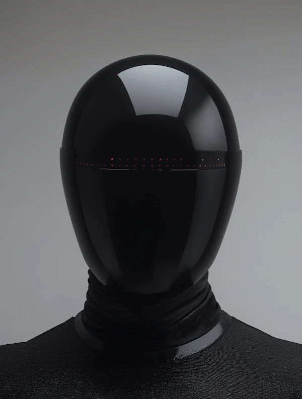 Futuristic Black Helmet
