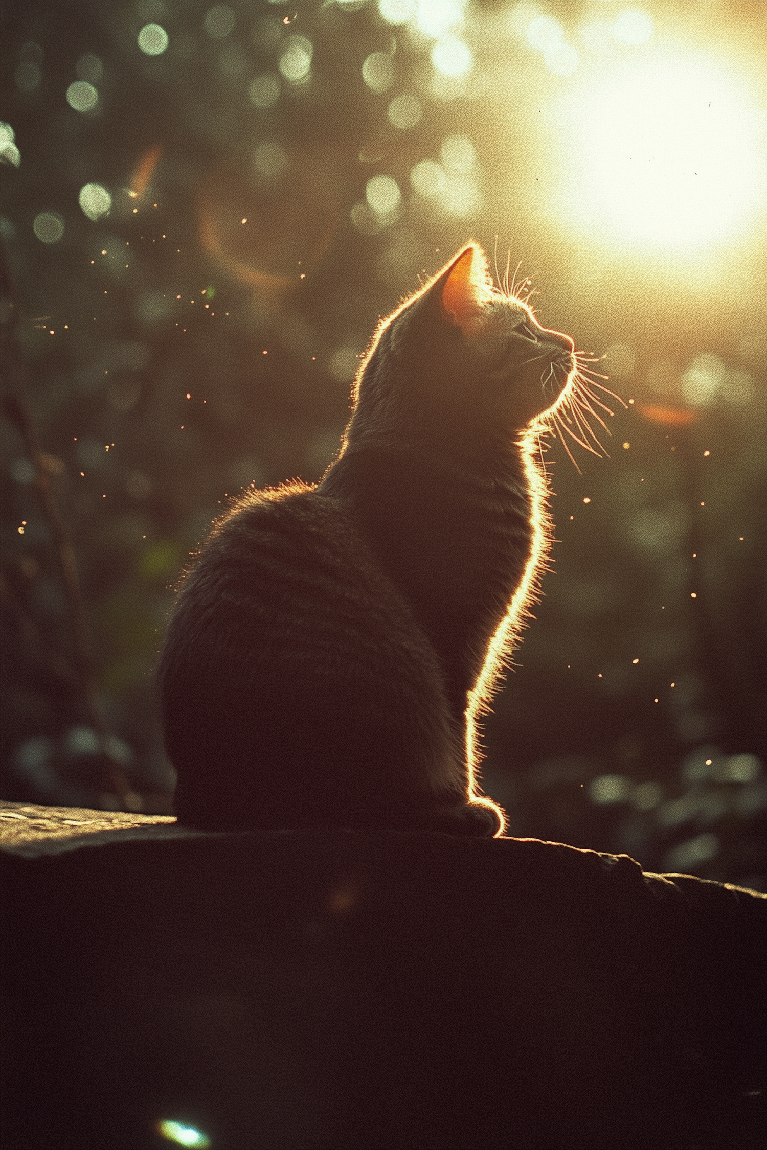 Cat in Golden Sunlight