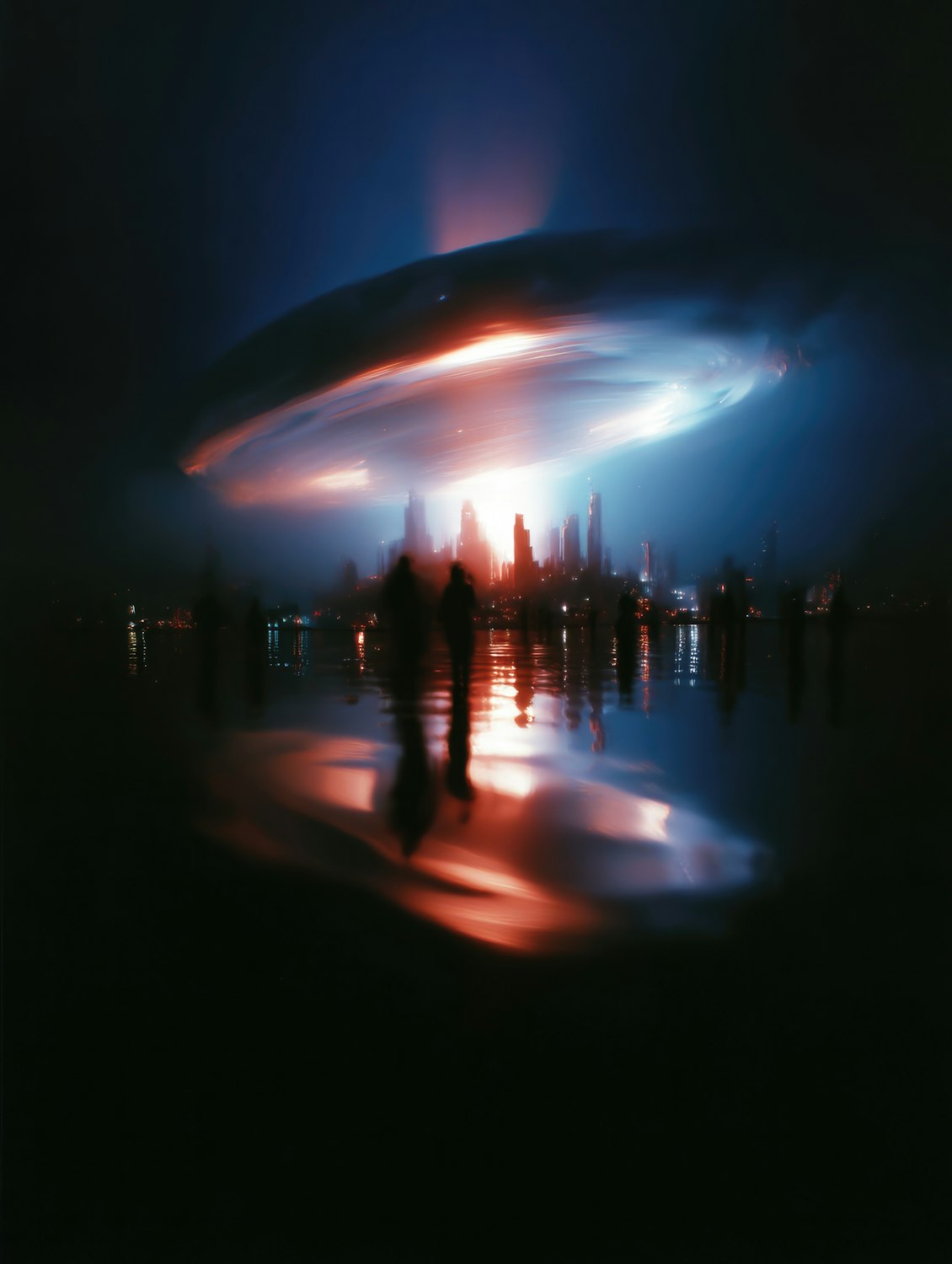 Futuristic UFO Scene