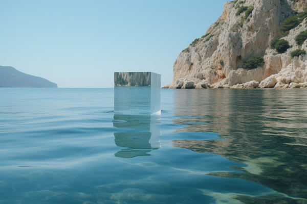 Tranquil Surrealism: Ocean Mirage