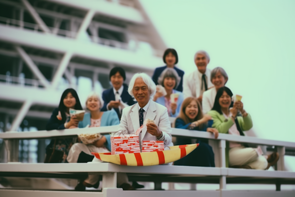 Elderly Gentleman's Voyage Celebration