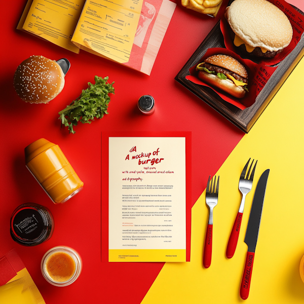 Fast Food Promotional Layout