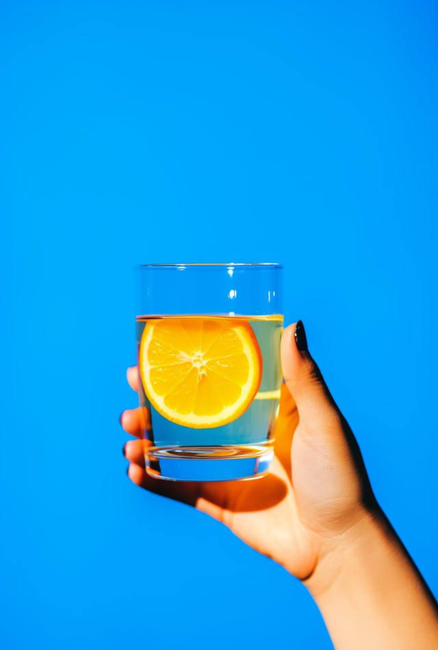 Elegant Hydration: Citrus and Sky