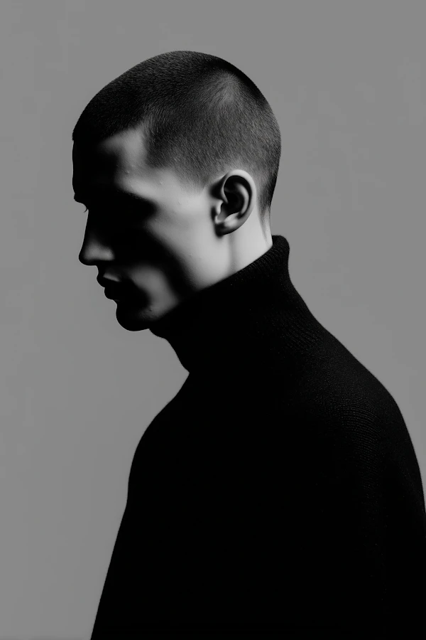 Monochrome Profile Portrait