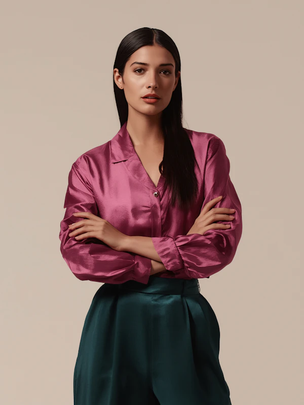 Woman in Stylish Attire