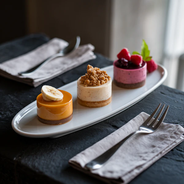 Mini Cheesecake Trio