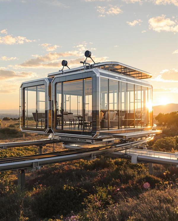 Futuristic Glass Cabin