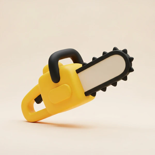 Stylized Chainsaw Render