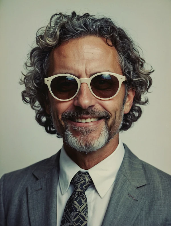 Stylish Middle-Aged Man in Suit