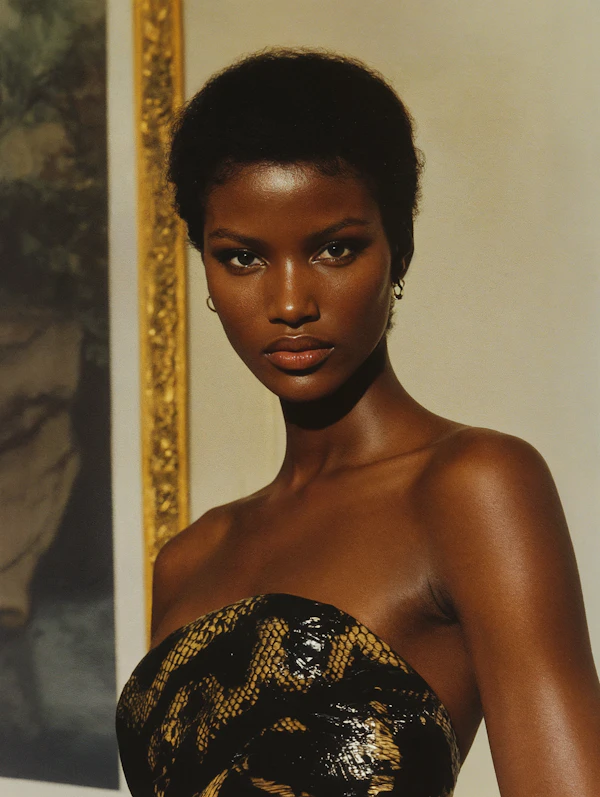 Elegant Black Woman Portrait