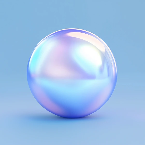 Iridescent Sphere Art