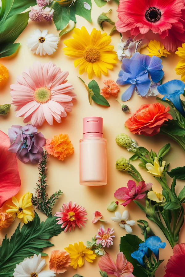 Pastel Cosmetic Bottle