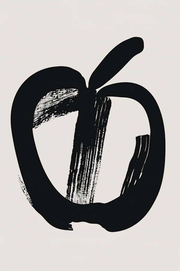 Abstract Apple Art