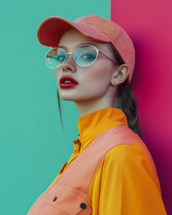 Vibrant Woman Portrait