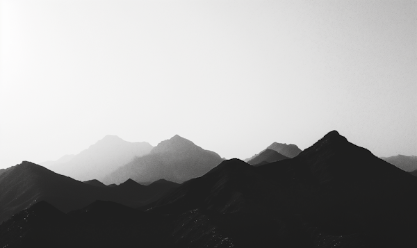 Serene Mountain Silhouette