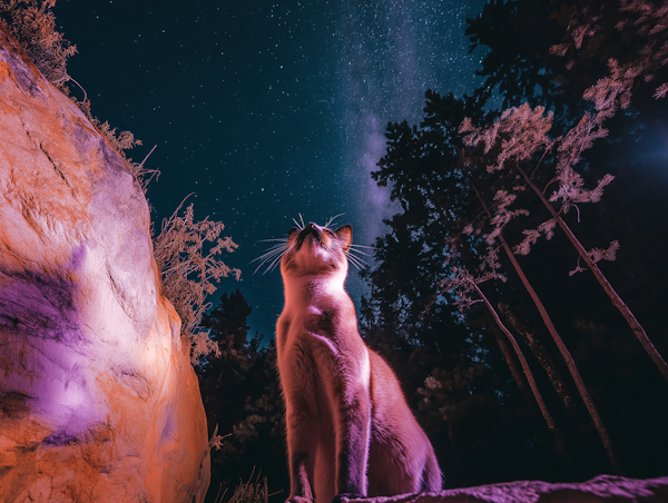 Enchanted Nocturnal Cat