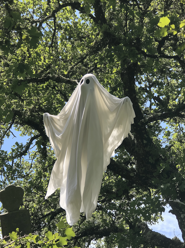 Halloween Ghost in Tree