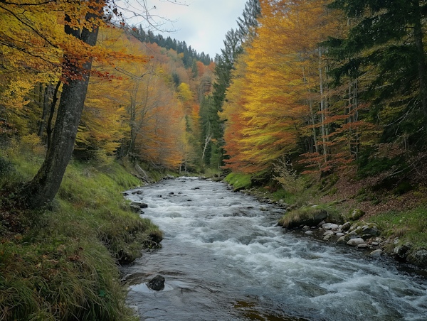 Autumn Whispering Stream