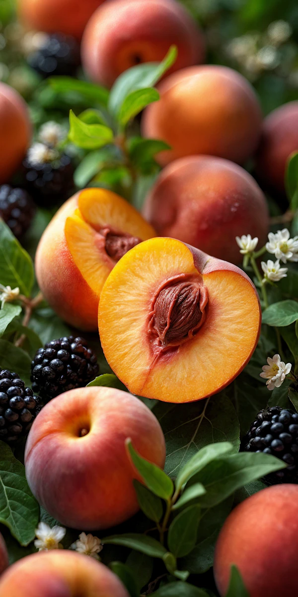 Peaches and Blackberries