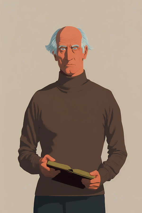 Elderly Man Reading