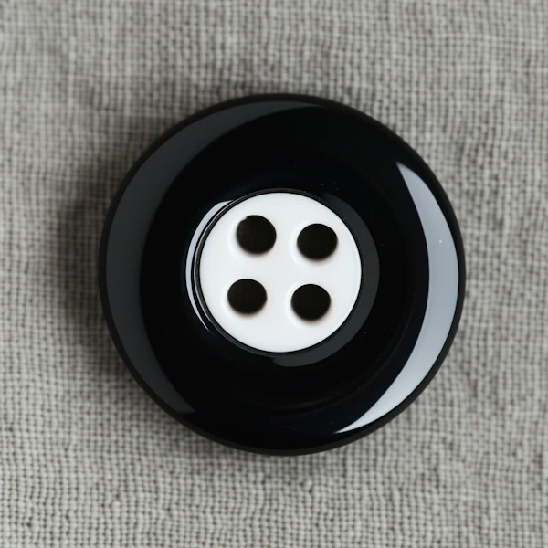 Black and White Button