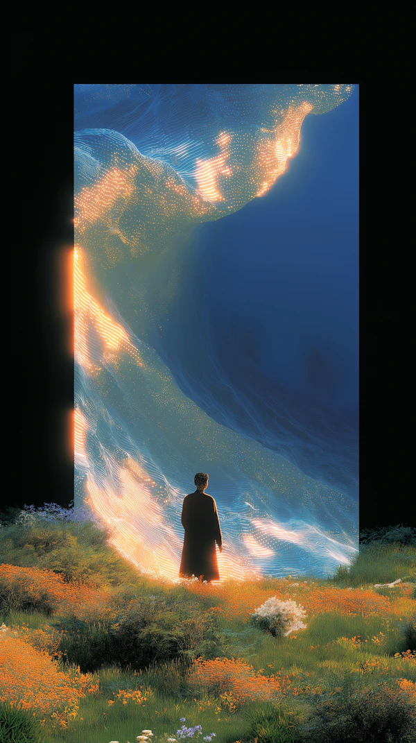 Portal in Vibrant Meadow