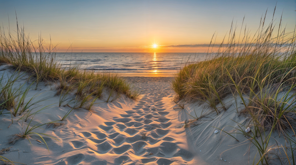 Serene Beach Sunset