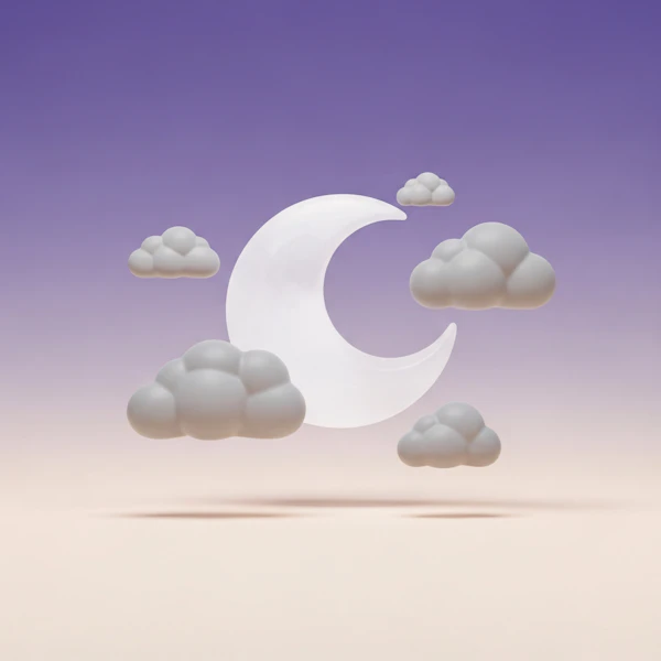 Dreamy Crescent Moon