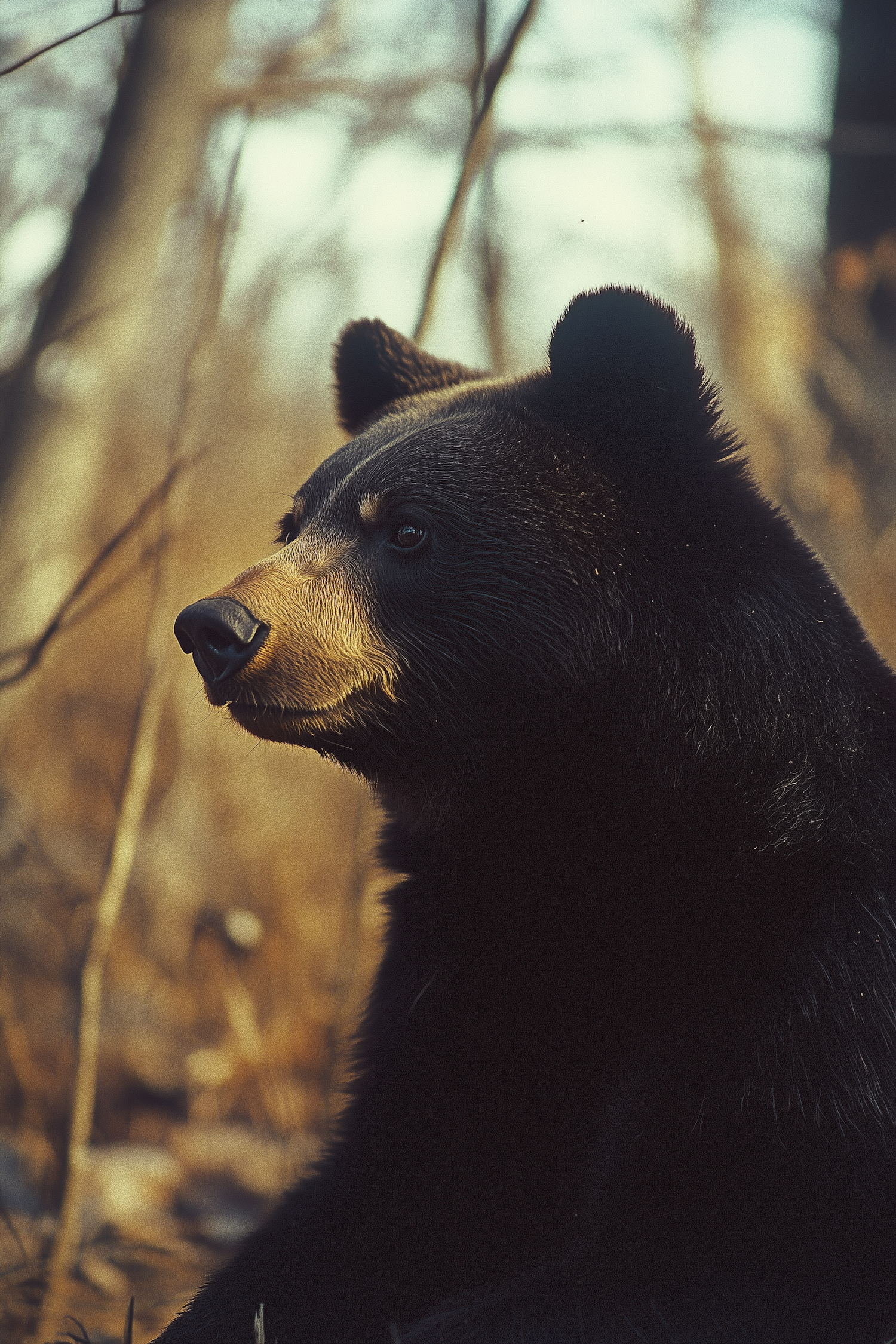 Black Bear in Forest