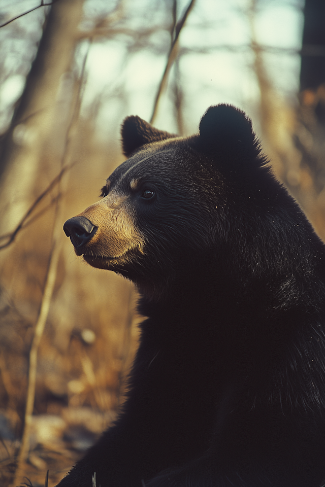 Black Bear in Forest