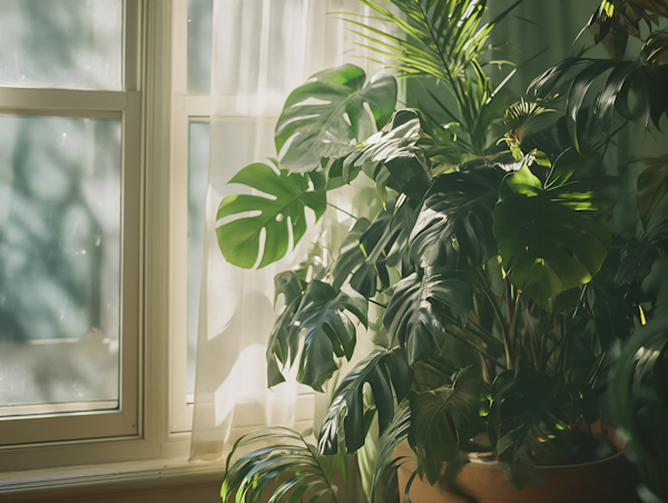 Sun-kissed Indoor Greenery Oasis