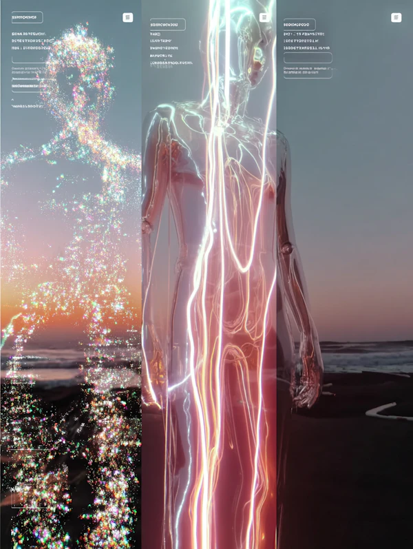 Futuristic Figures Art