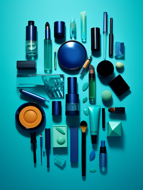 Teal Tones Cosmetic Collection