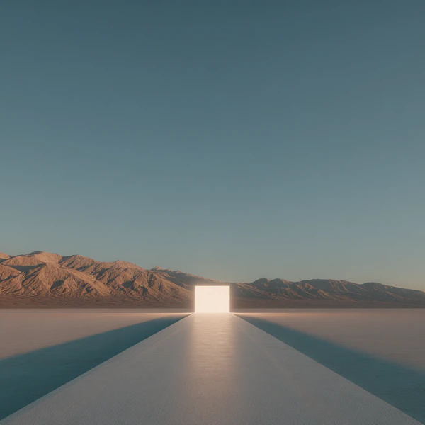 Glowing Cube Landscape