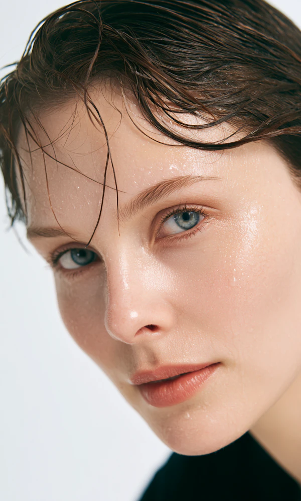 Close-Up Dewy Portrait