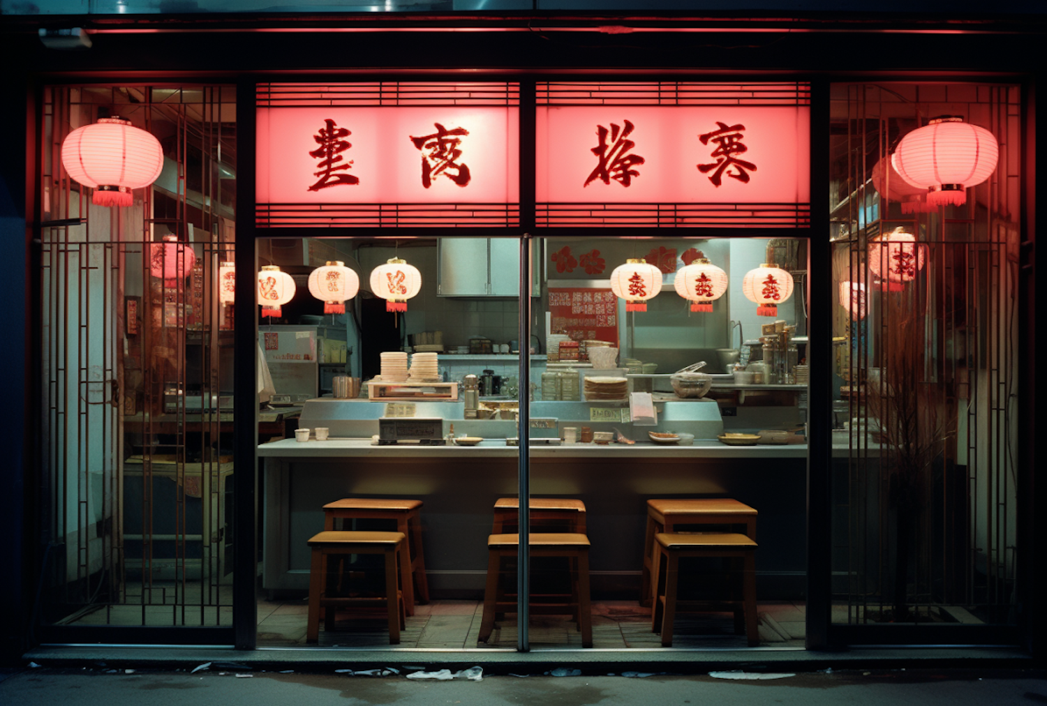 Lantern-Lit Traditional Chinese Bistro