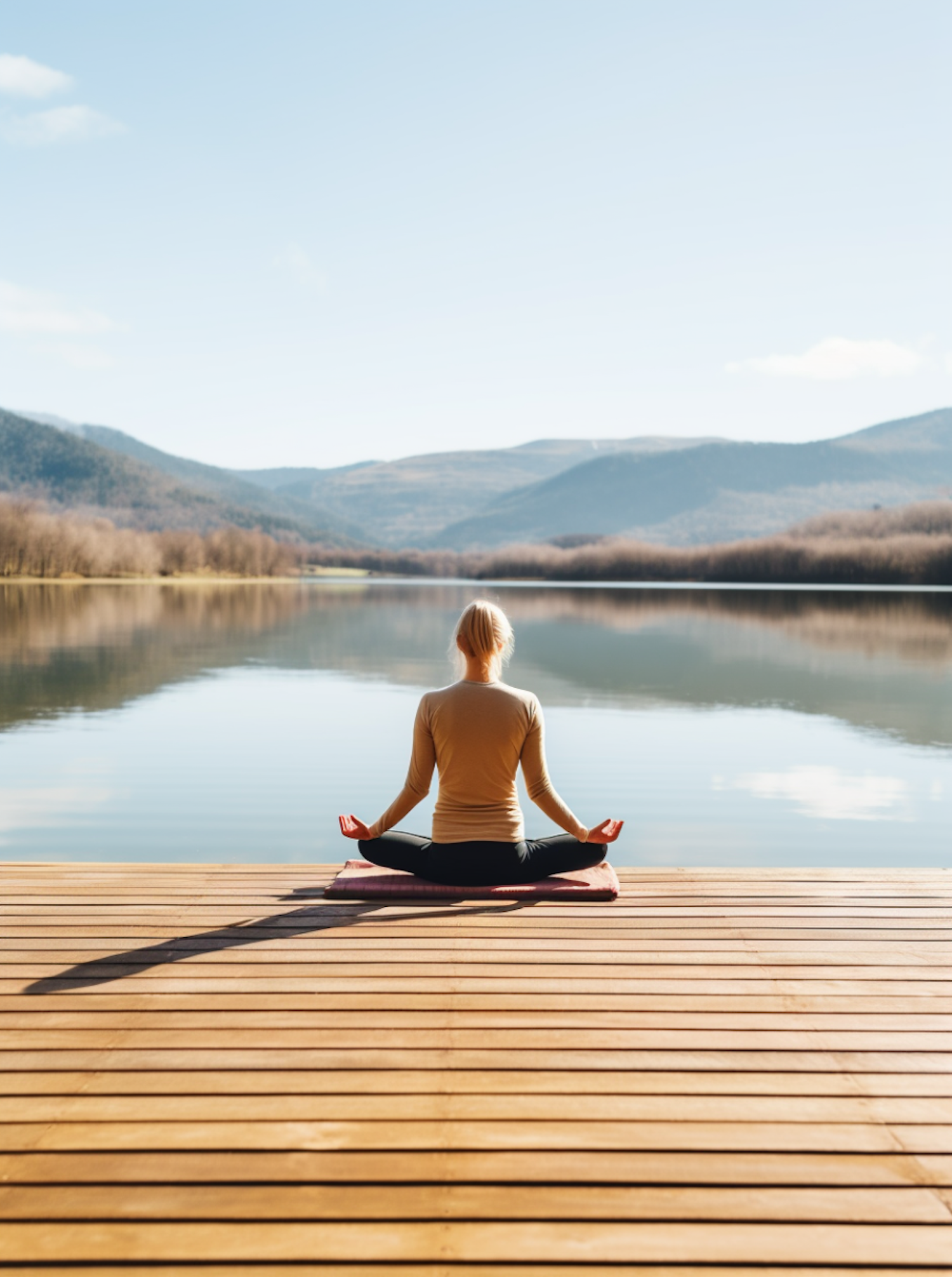 Mindful Solitude by the Lake