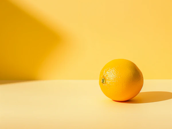 Vibrant Orange Against Yellow