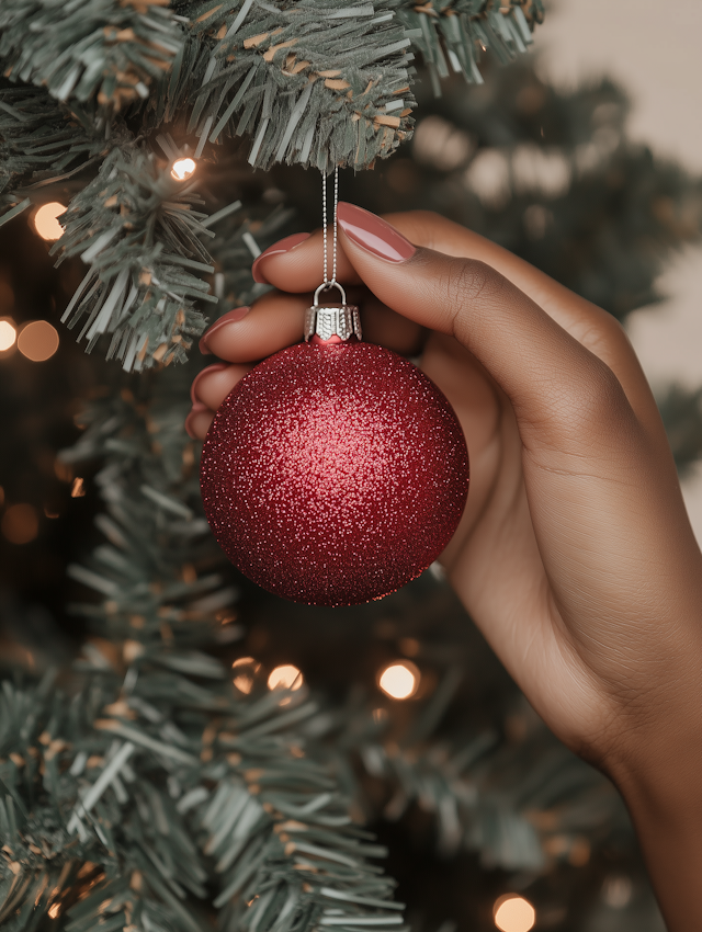 Christmas Ornament on Tree