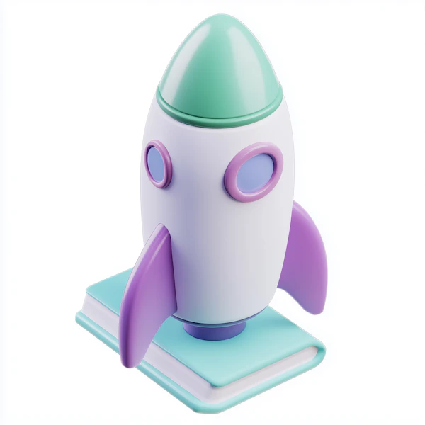 Rocket On A Book