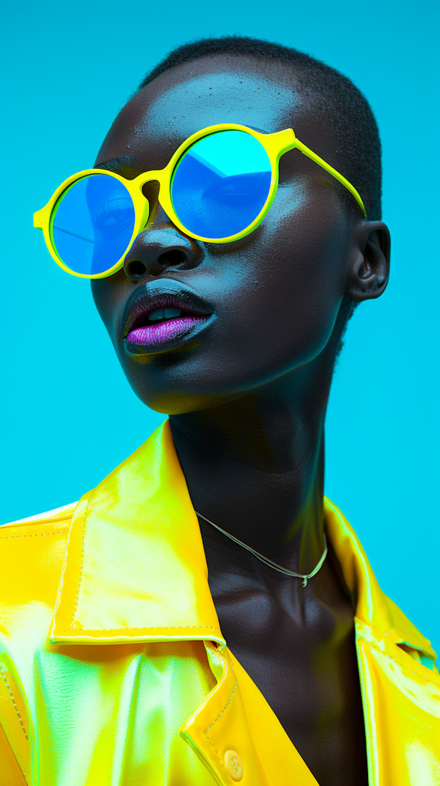 Striking Portrait with Vibrant Colors