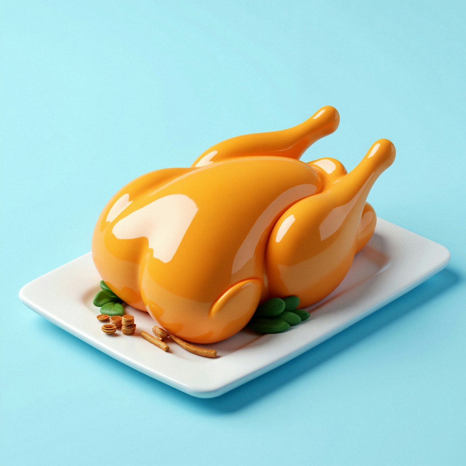 Stylized Roast Chicken