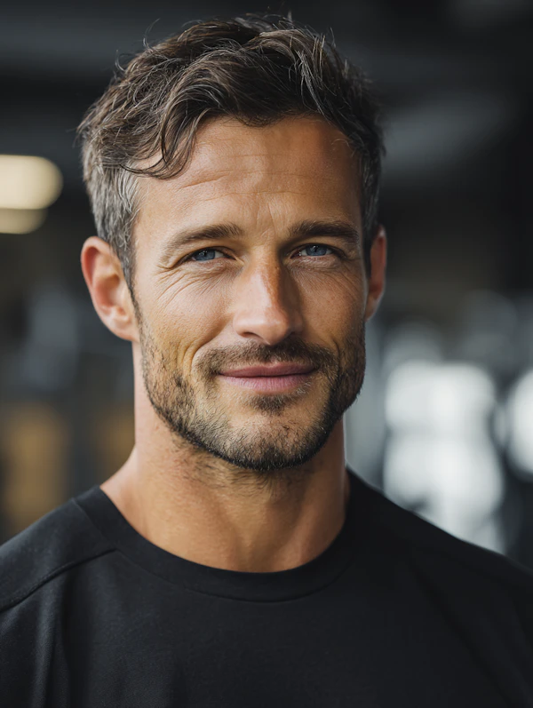 Smiling Man Portrait at the Gym