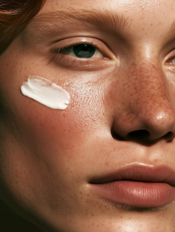 Close-Up of Freckled Face