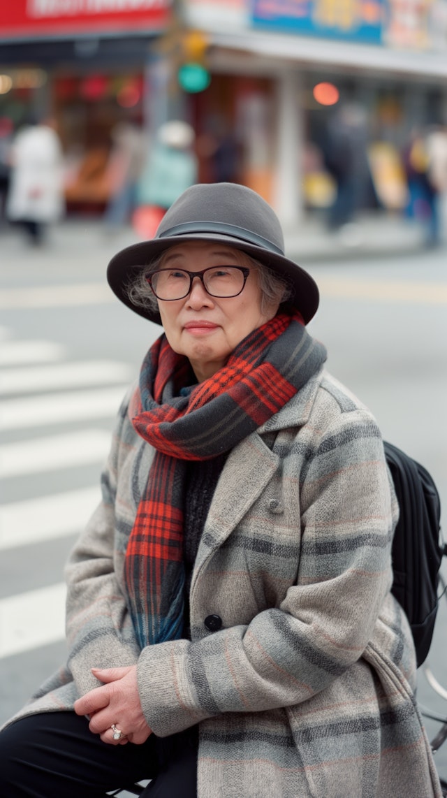 Elderly Lady in the City