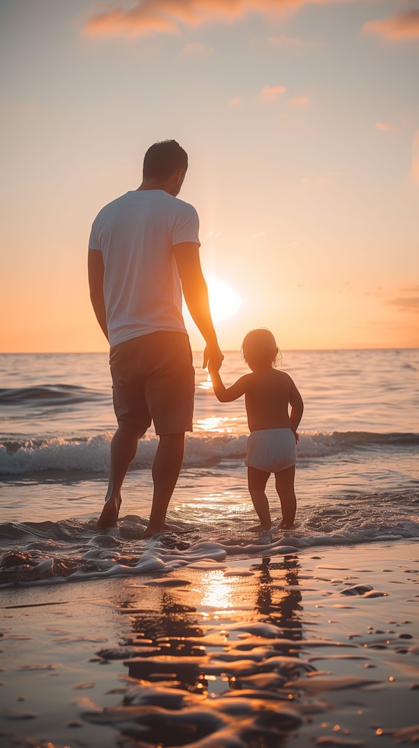 Sunset Bonding at the Beach