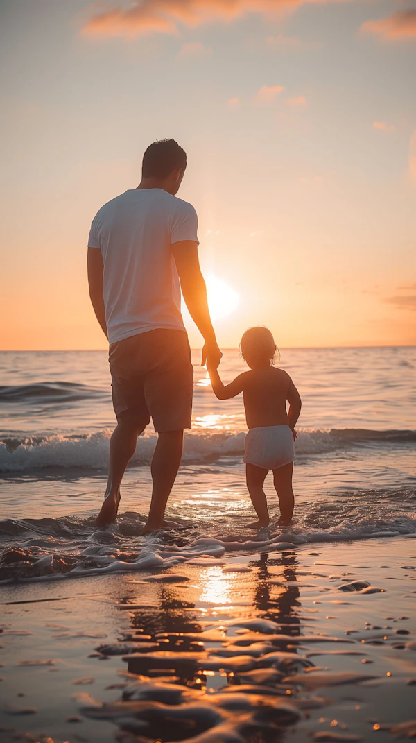 Sunset Bonding at the Beach