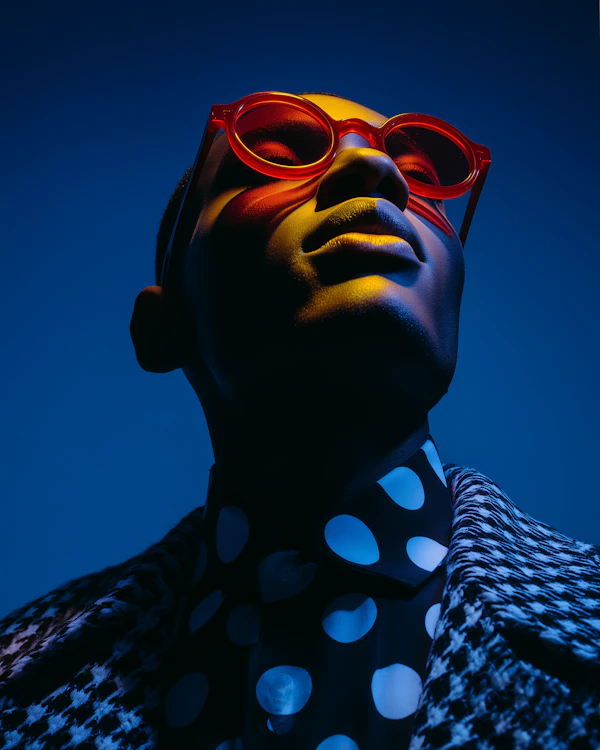 Bold Portrait in Red