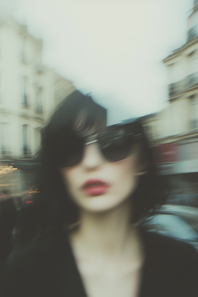 Blurred Portrait with Sunglasses