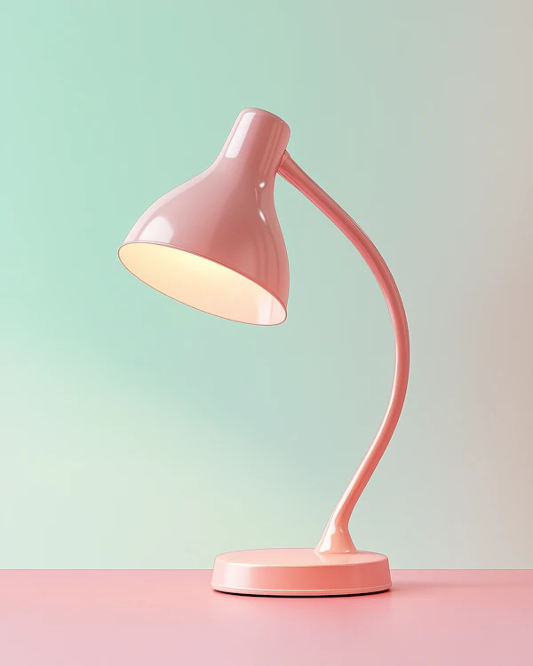 Pastel Pink Desk Lamp